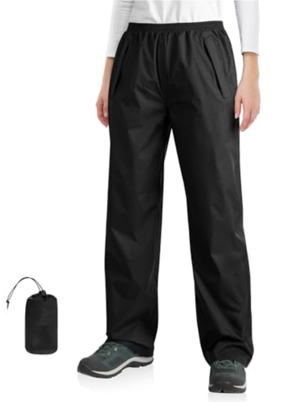 Packable Rain Pants for Women Lightweight Waterproof Outdoor Hiking
